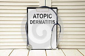 diagnosis Atopic Dermatitis on the display photo
