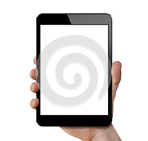 Tablet in hand