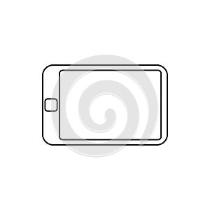 the tablet icon. Element of web for mobile concept and web apps icon. Thin line icon for website design and development, app