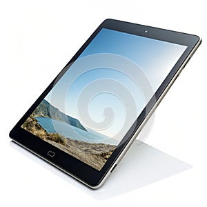 Tablet isolated on white background