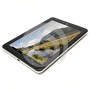 Tablet isolated on white background