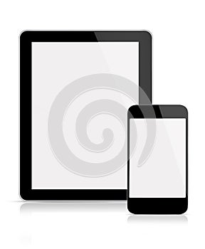 Tablet and mobile phone