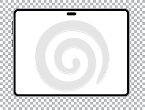 Tablet mobile smartphone background. Blank screen telephone vector illustration. Design