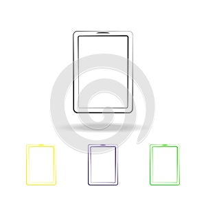 tablet multicolored icons. Element of electrical devices multicolored icons. Signs, symbols collection icon can be used for web, l