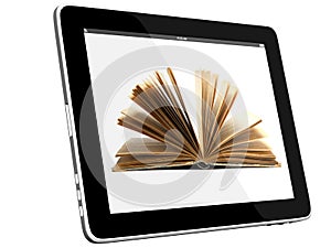 Tablet PC Computer and book