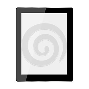 Tablet pc computer icon, flat design