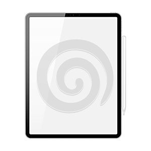 Tablet pc computer isolated on white background
