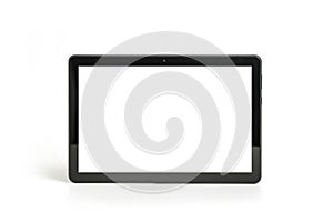 Tablet PC horizontal Isolated on white photo