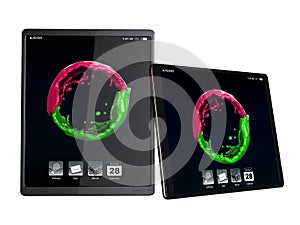 Tablet pc horizontal and vertical
