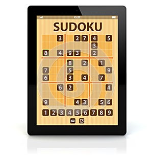 Tablet pc sudoku application