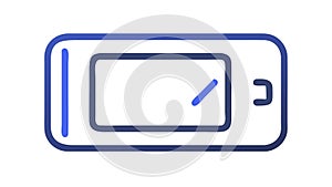 Tablet or portable screen vector icon, vector design Generative AI