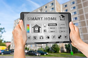 Tablet with remote smart home control system