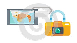 Tablet with Secure Media Lock, Privacy Protection Icon, vector design Generative AI