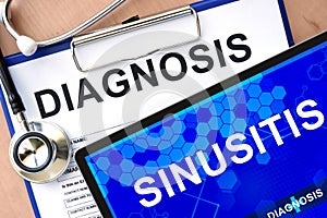 tablet with sinusitis
