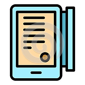Tablet touchscreen icon vector flat