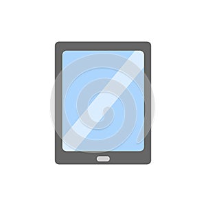 Tablet vector icon in flat style isolated.