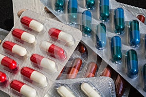 Tablety antibiotika 