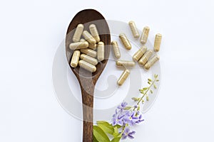 Tablets capsules extract from herbal for woman