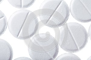 Tablets isolated on white background