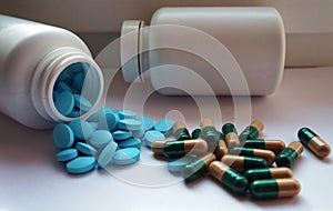 Tablets and medicine in capsules!