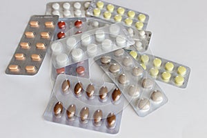 Tablets, medicine in the package from illnesses