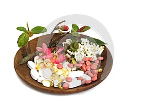 Tablets, pills, capsules & flowers