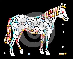 Tablets Pills Horse photo