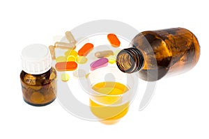 Tablets and syrups forms of medication