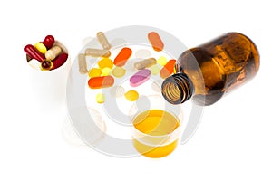 Tablets and syrups forms of medication