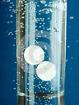 Tablets in water