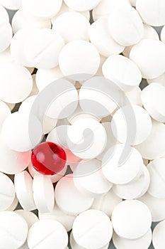 Tablets in white and red