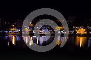 Taboao Lake in Braganca Paulista - Sao Paulo - Brazil at night