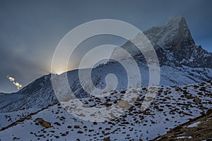 Taboche peak in Nepal