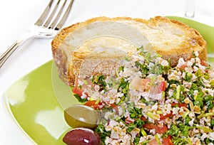 Tabouli Salad with Toast
