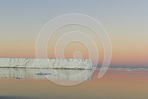 Tabular iceberg reflected in Antarctic Sound photo