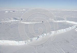 Tabular icebergs photo