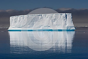 Tabular tempanos in the Antarctic peninsula.