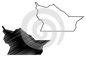 Tabuleiro do Norte municipality CearÃÂ¡ state, Municipalities of Brazil, Federative Republic of Brazil map vector illustration, photo