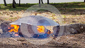 Tabun a traditional way of making daruze pita bread