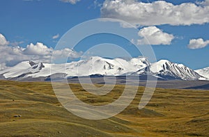 Tabyn-Bogdo-Ola mountain massif, Plateau Ukok, Altai mountains, Russia