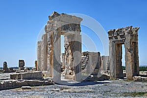 Tachara Palace of Darius at Persepolis ruins, Iran