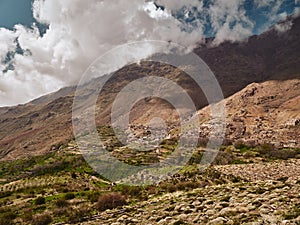 Tacheddirt village in High Atlas mountains in Morocco Africa