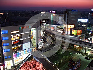 Tachikawa at twilight, Tokyo, Japan