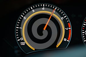 Tachometer car dashboard