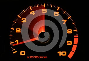 Tachometer revving up