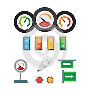 Tachometr, speedometer and fuel sensor