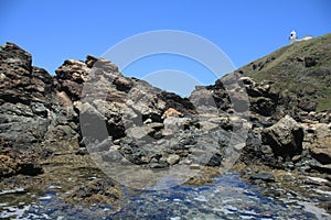 Tacking Point Beach Rocks photo