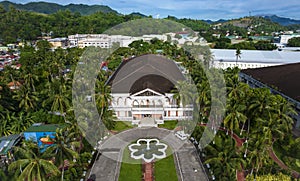 Tacloban City, Leyte, Philippines - Aerial of Santo NiÃÂ±o Shrine and Heritage Museum. The former home of Imelda Marcos photo