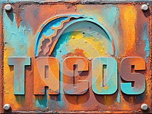 Taco Art grunge vintage