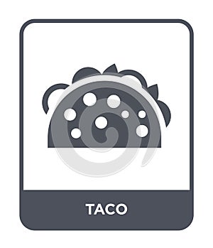 taco icon in trendy design style. taco icon isolated on white background. taco vector icon simple and modern flat symbol for web